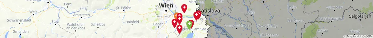 Map view for Pharmacies emergency services nearby Scharndorf (Bruck an der Leitha, Niederösterreich)